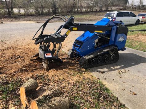 blue diamond skid steer stump grinder|skid steer mounted tree grinder.